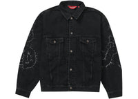 Supreme Shibori Denim Trucker Jacket Black