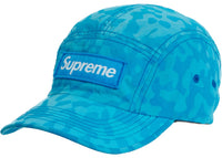 Supreme Overdyed Camo Nylon Camp Cap Blue