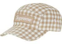 Supreme Gingham Camp Cap Tan