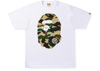 BAPE 1st Camo Big Ape Head Tee White Yellow